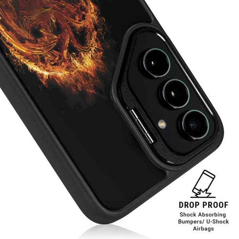 HBO House of the Dragon Flaming Tararyen Sigil Galaxy S24 FE Kickstand Case